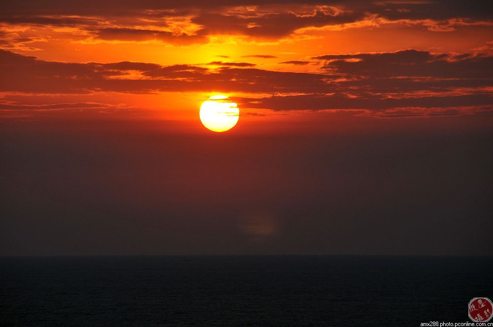 海上日出日落