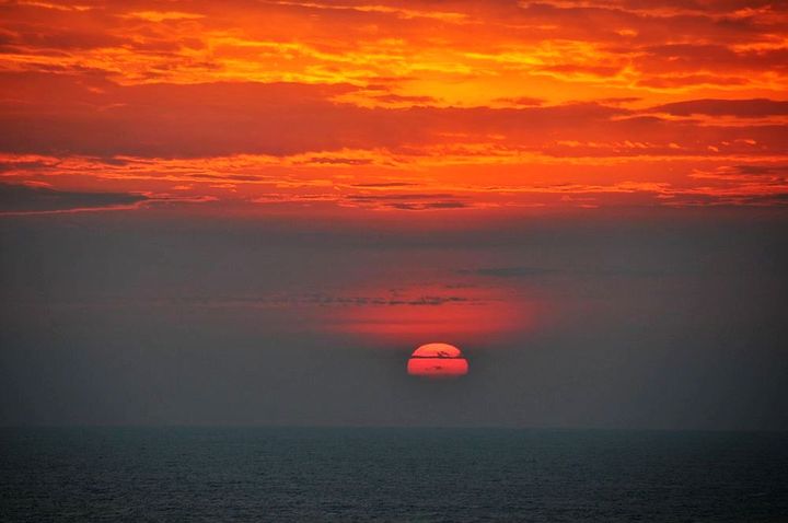 【海上日出日落摄影图片】海上风光摄影_太平洋电脑网