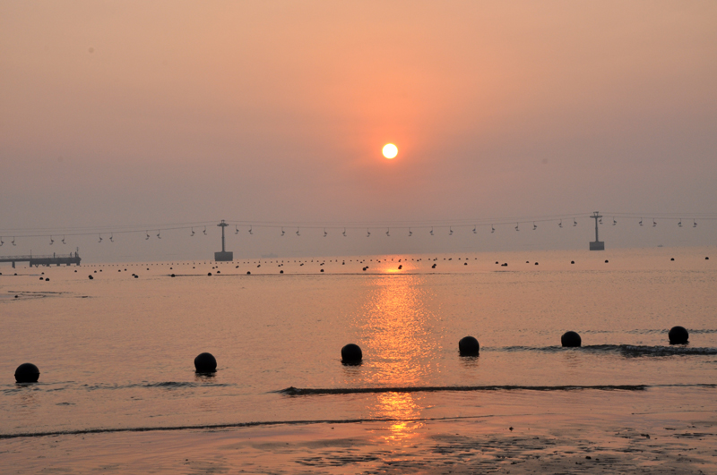 北戴河3:海边观日出