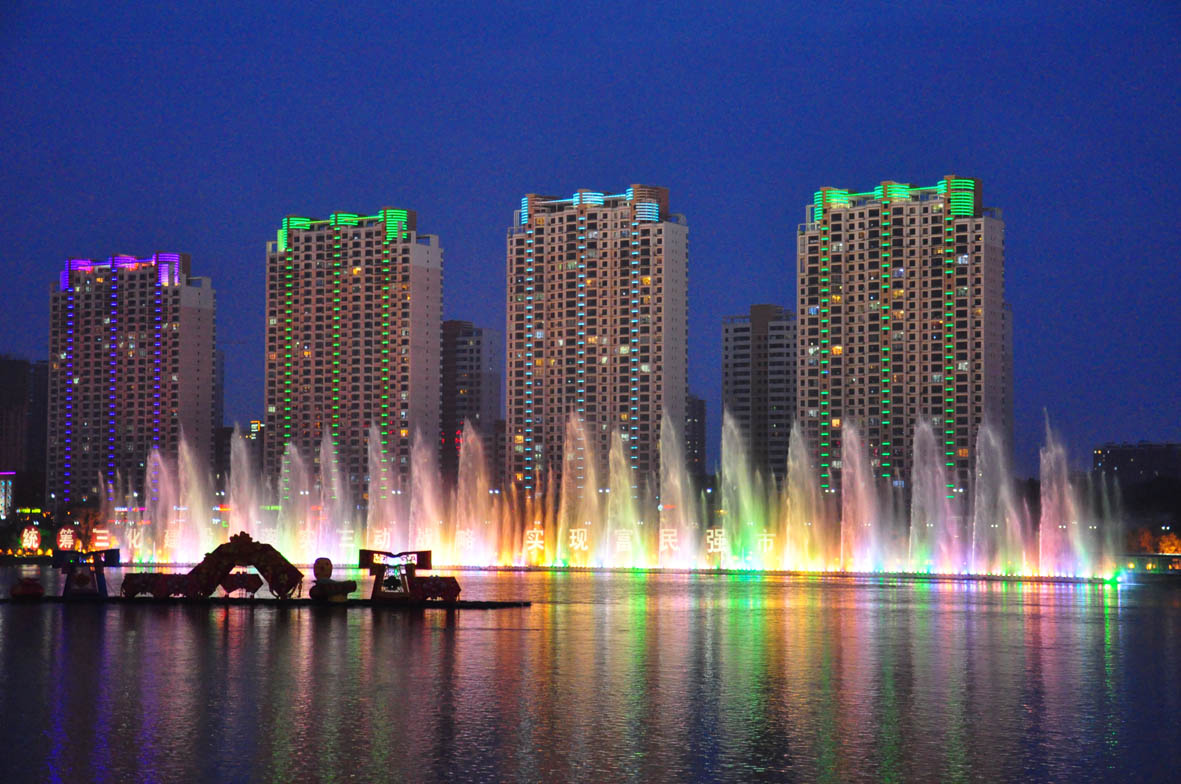 【松花江夜景摄影图片】吉林生态摄影_雾凇张永贵_网