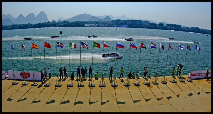 【2012柳州的F1摩托艇比赛摄影图片】2012柳