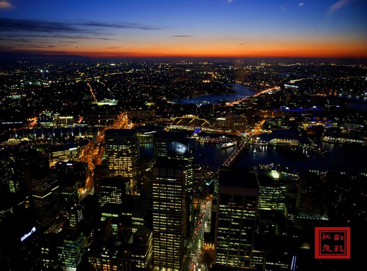 【迷人的悉尼市夜景摄影图片】悉尼市纪实摄影
