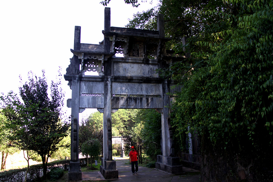 游安徽黄山古城岩景区