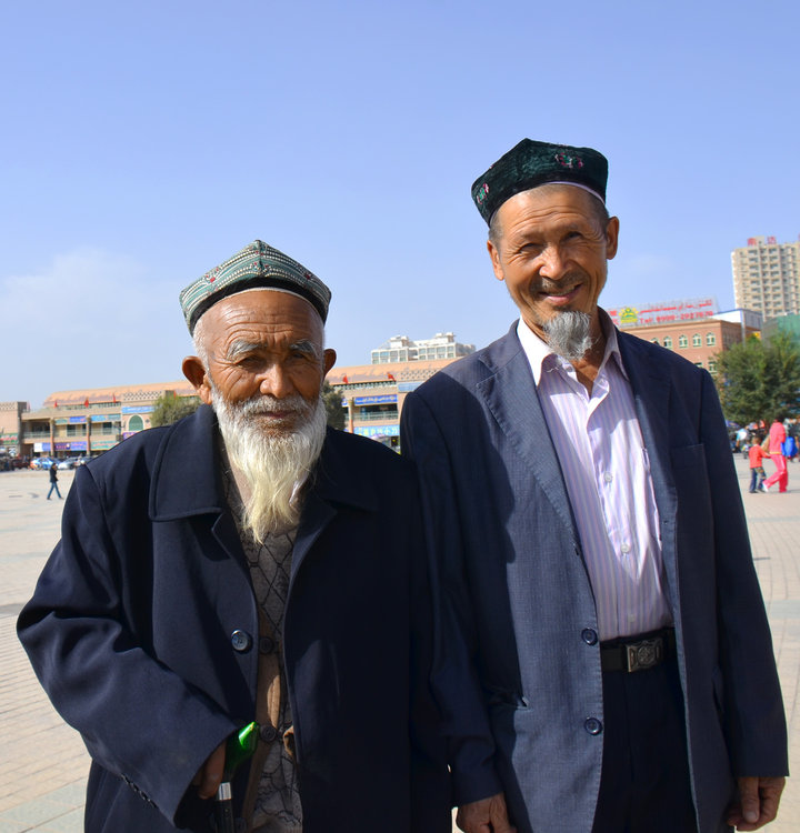 【新疆行--维吾尔老人摄影图片】喀什大清真寺