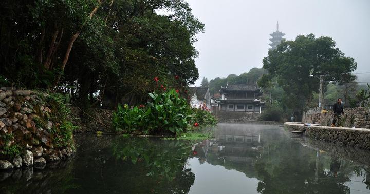 【浙江、温州市永嘉县岩头镇--丽水街摄影图片