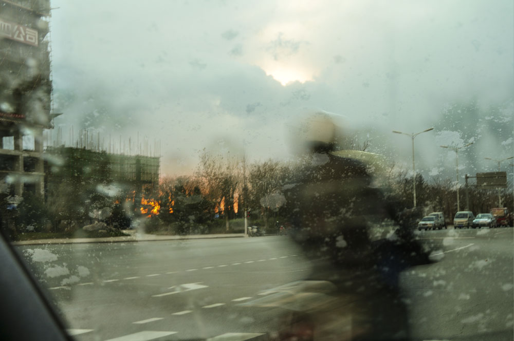 车窗外