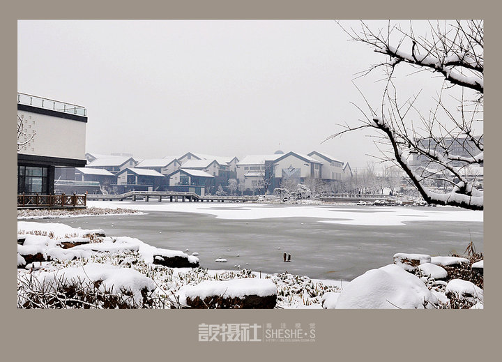 【2012冬至日雪降汇龙街摄影图片】淄博周村