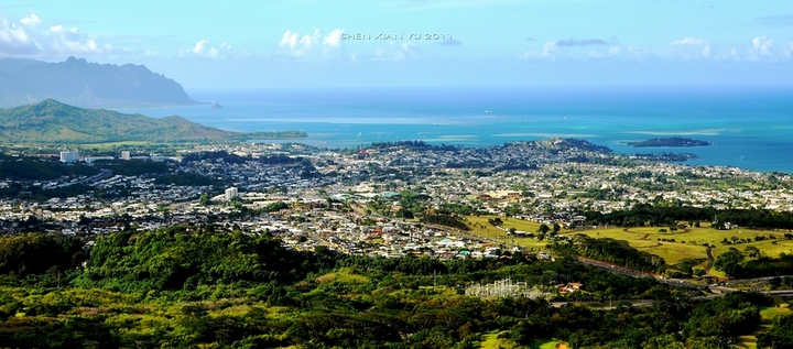 【【享受夏威夷】·俯瞰檀香山摄影图片】檀香