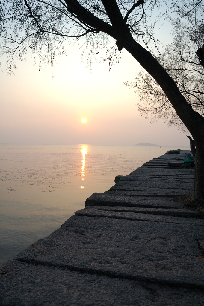 明月湾的夕阳