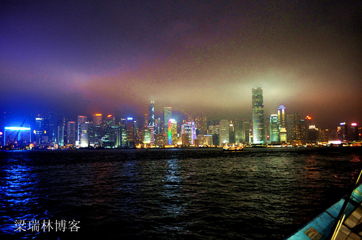 香港维多利亚港湾夜景