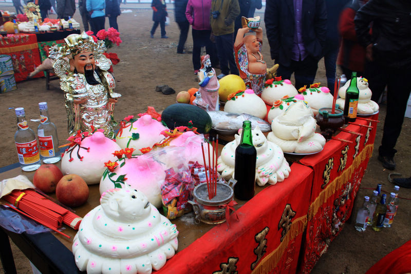 山东田横祭海节的供品