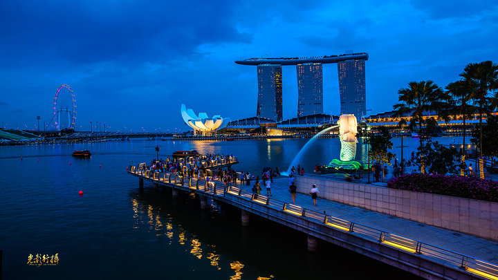【印象。新加坡--美丽的滨海湾摄影图片】滨海