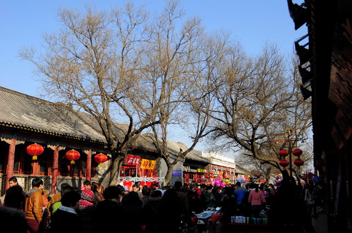 蓟县春节期间渔阳古街街景