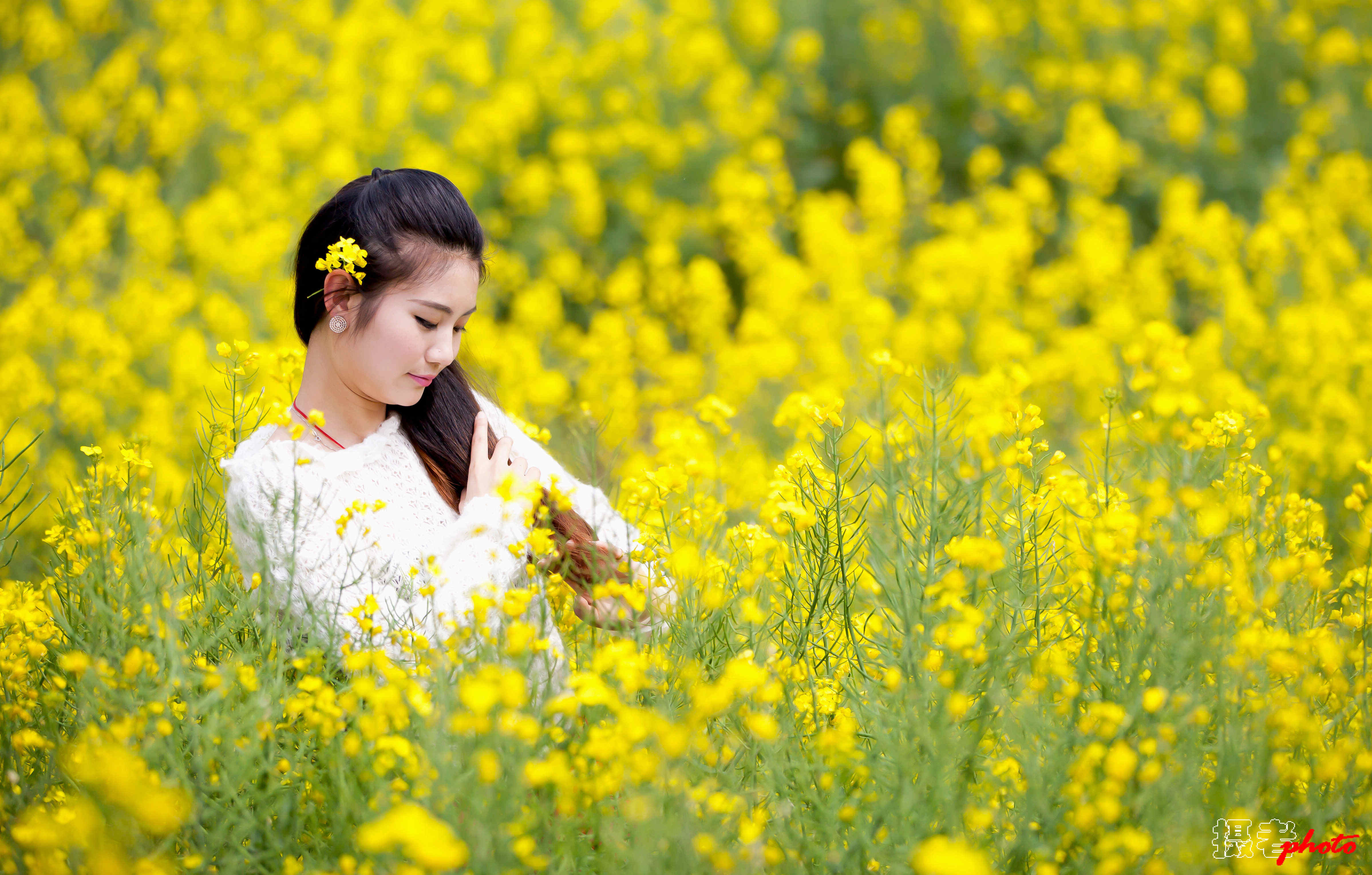 【花丛少女摄影图片】江西彭泽人像摄影