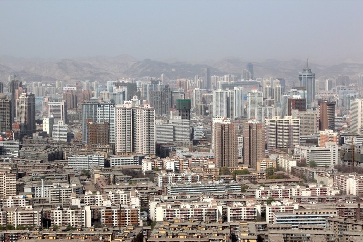 兰州市区全景图