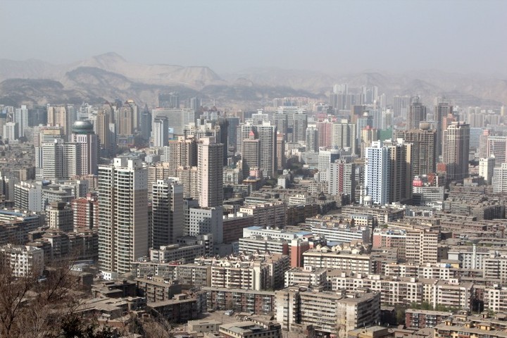 兰州市区全景图