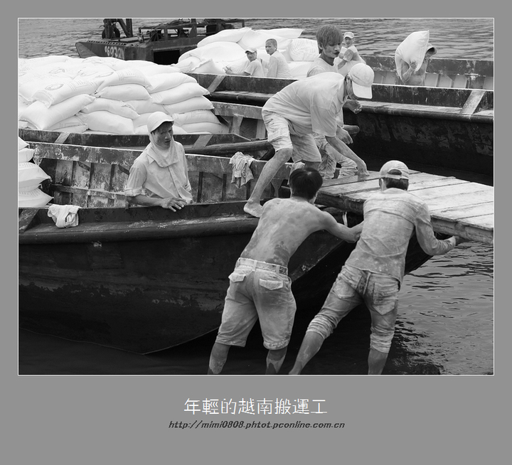 【年轻的越南搬运工摄影图片】广西防城港东兴