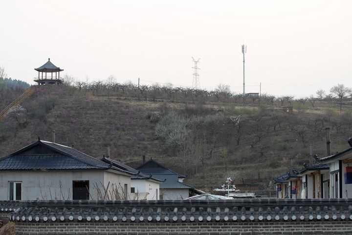 【吉林省和龙市西城镇金达莱村风景之一摄影图