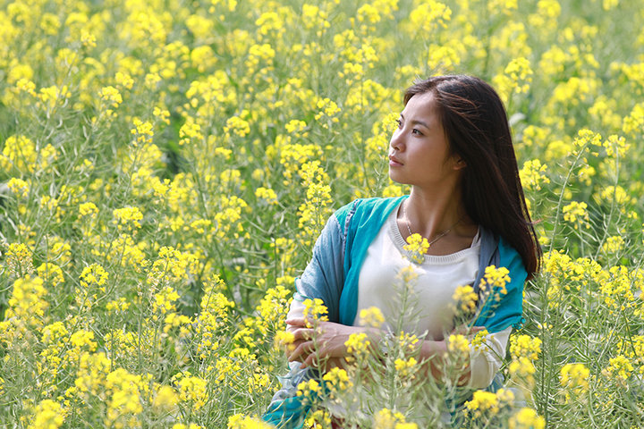 【油菜花妹子摄影图片】福州白沙湾人像摄影_太平洋网