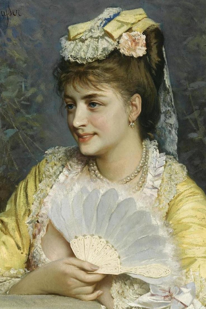 油画中的欧洲古典美女