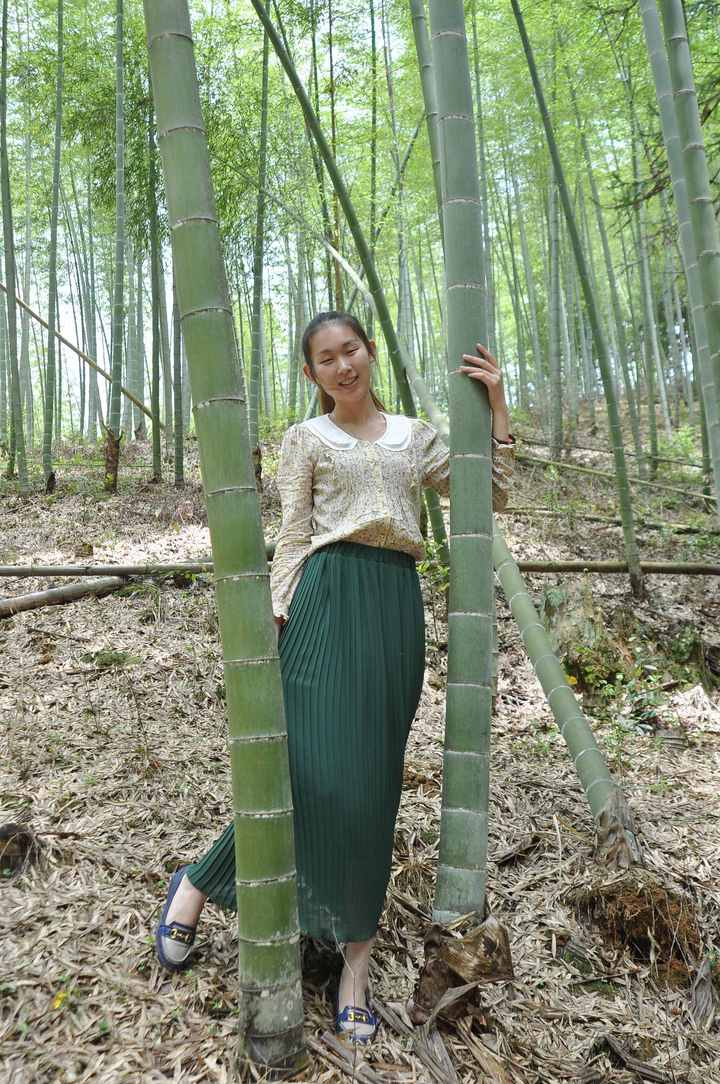 【青青的竹林甜甜的笑摄影图片】寿山花间堂乡