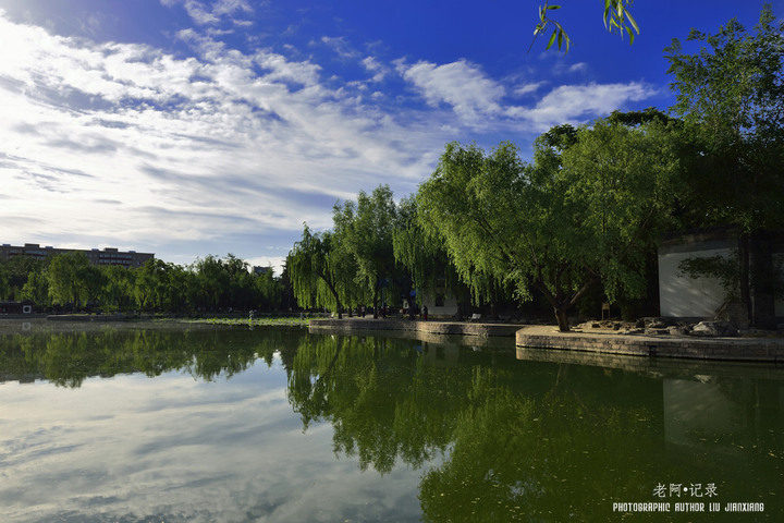 蓝天、白云、团结湖——团结湖公园小景