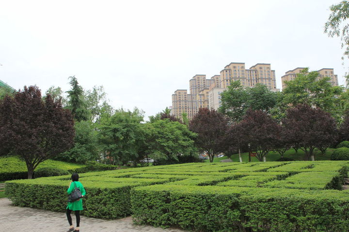 【城市运动公园风景摄影图片】西安城市运动公