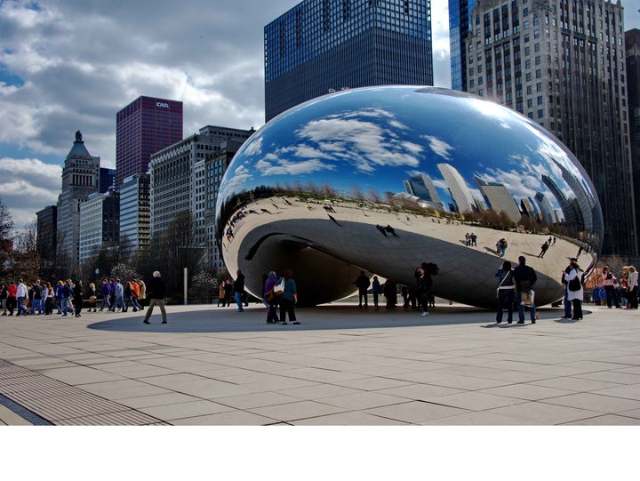 【云门雕塑摄影图片】美国芝加哥风光旅游摄影