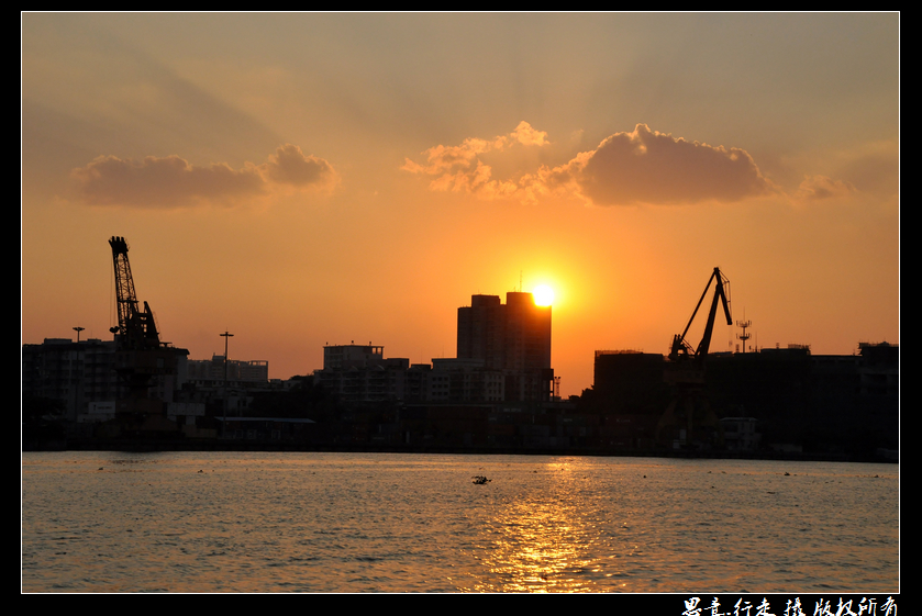 广州太古仓码头 夕阳浮世绘