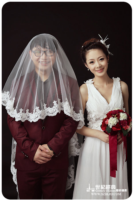 【巴黎世纪经典婚纱摄影韩式婚纱照客片摄影图
