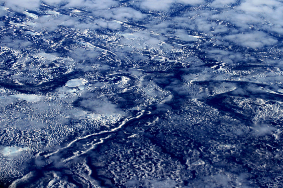 【飞越北冰洋摄影图片】飞机上风光旅游摄影