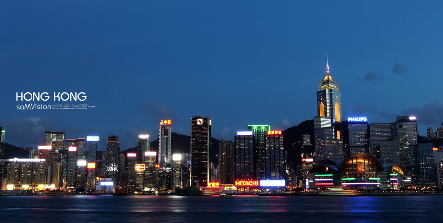 【香港维多利亚港夜景摄影图片】香港星光大道