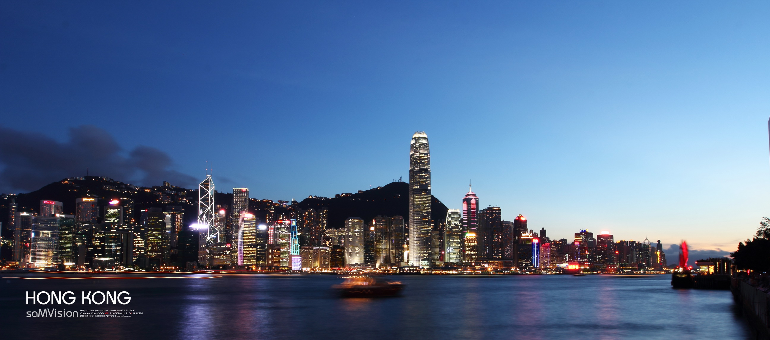 【香港维多利亚港夜景摄影图片】香港星光大道