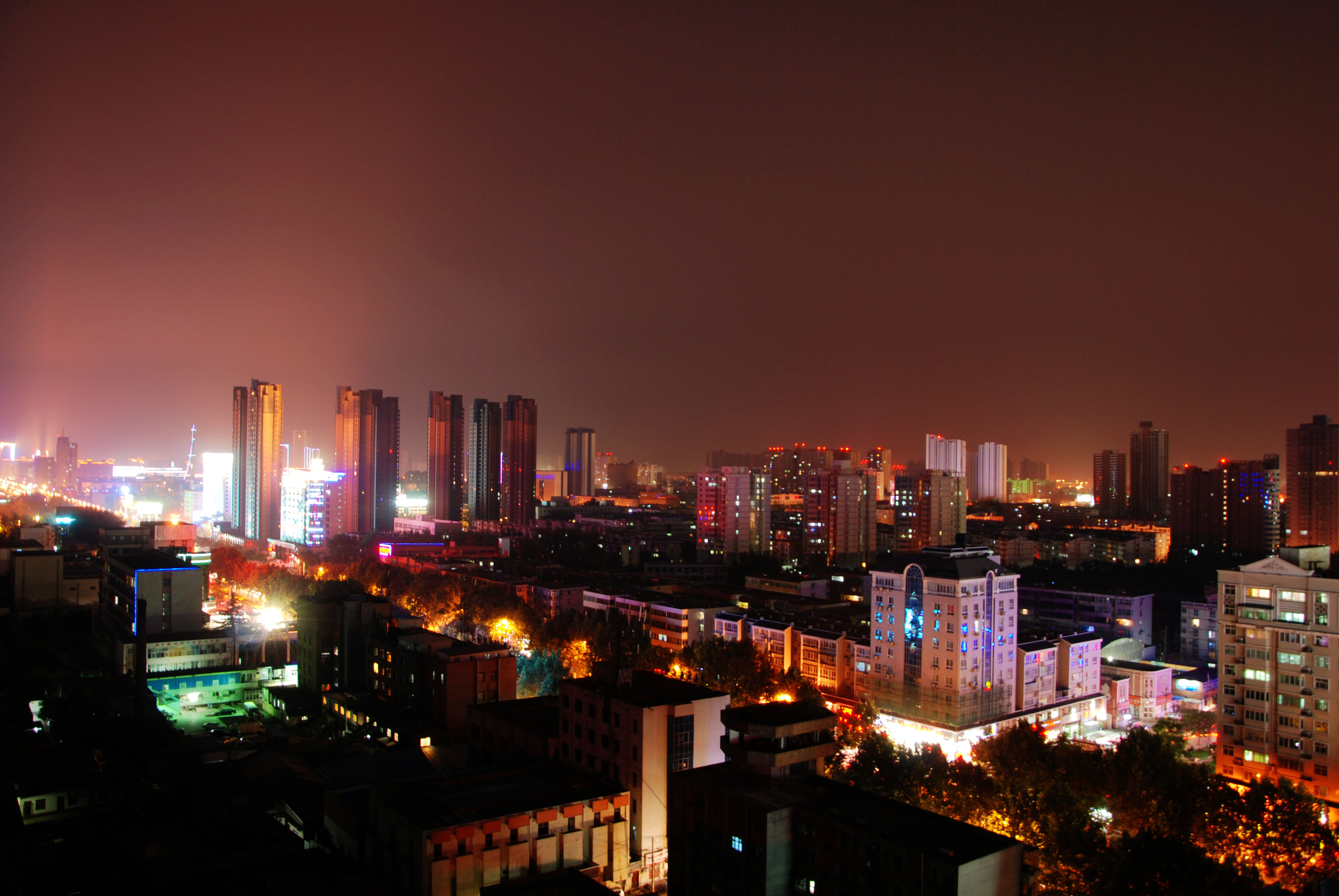 【第一次拍夜景摄影图片】新乡风光摄影_山里好人_网