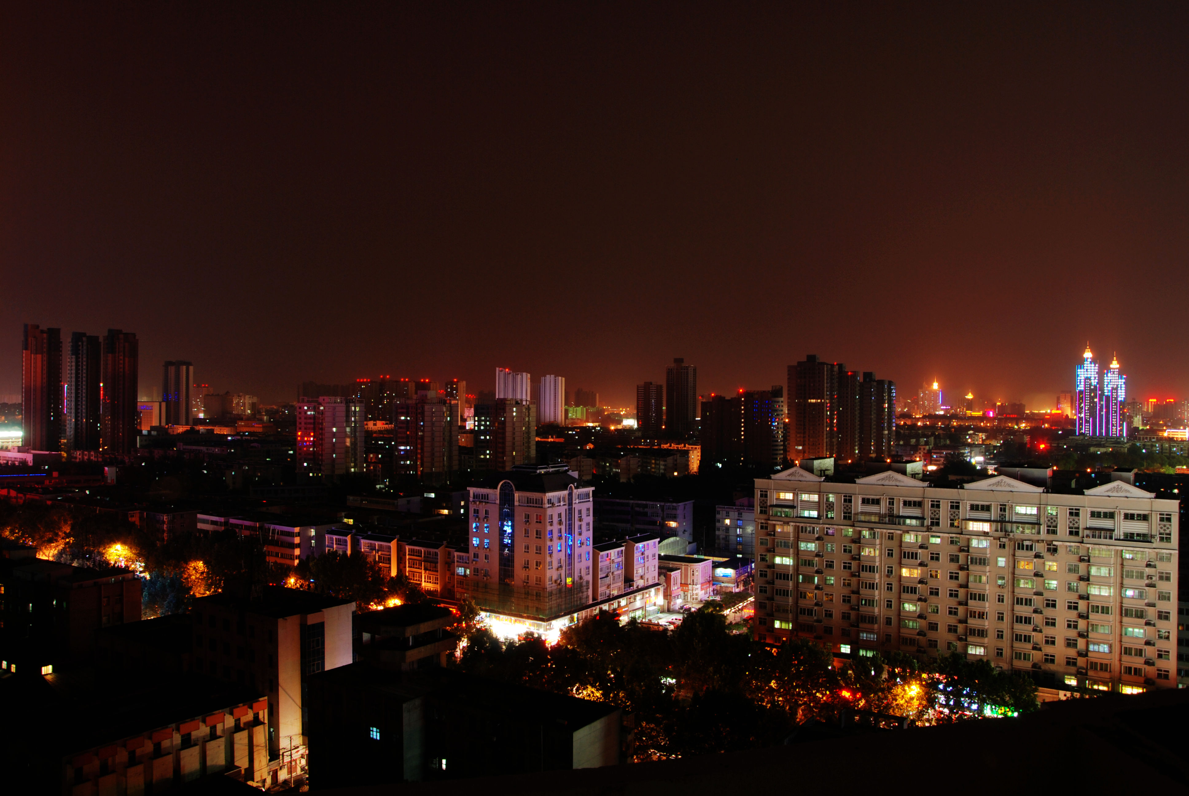 【第一次拍夜景摄影图片】新乡风光摄影_山里好人_网
