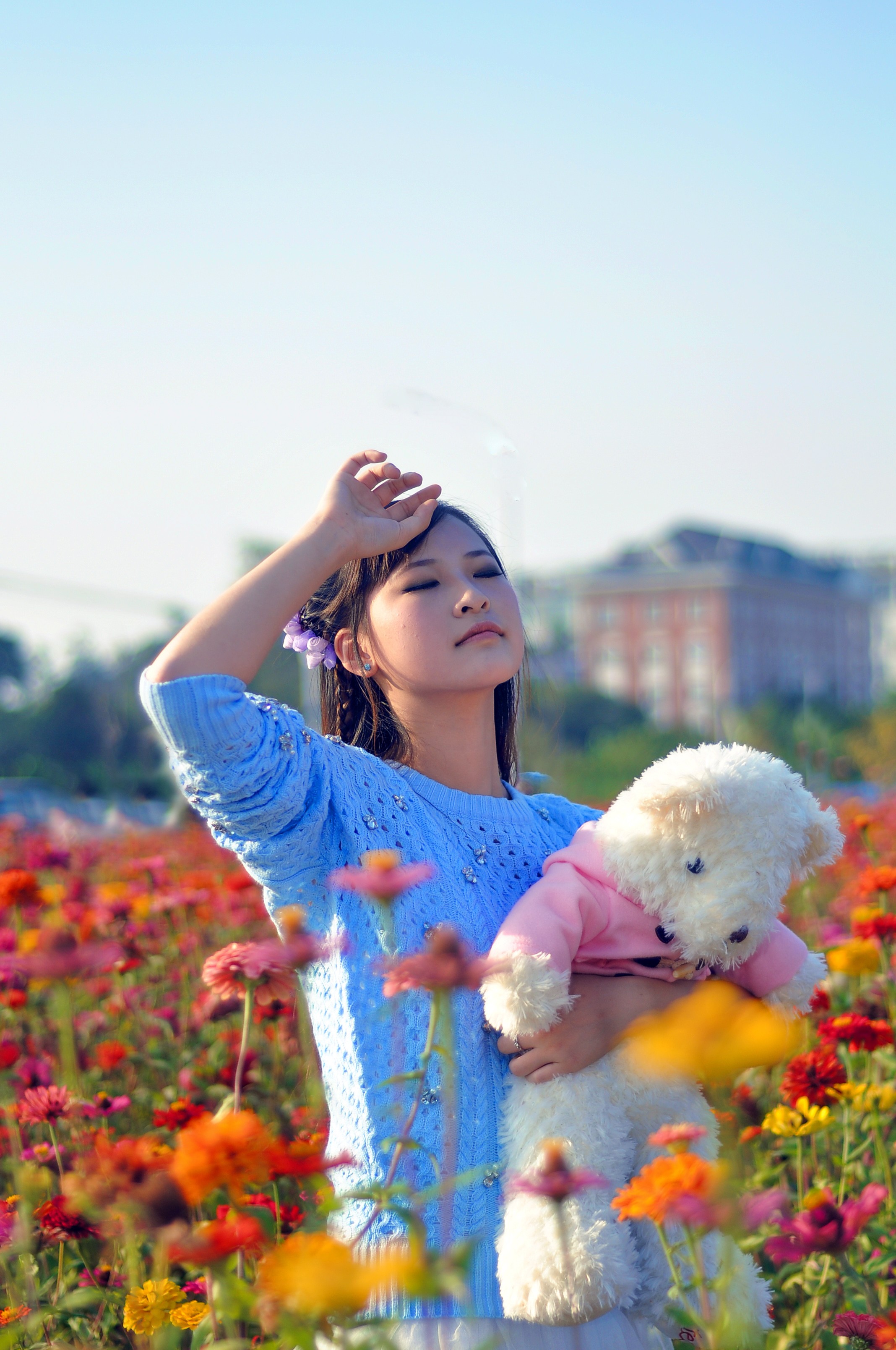 【波斯菊 阳光 小妹(二)摄影图片】福建农林大学人像