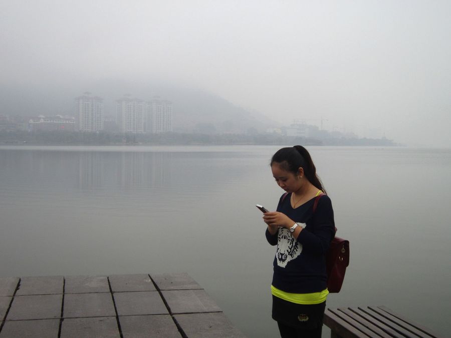 【雨中散步磁湖摄影图片】黄石磁湖风光摄影