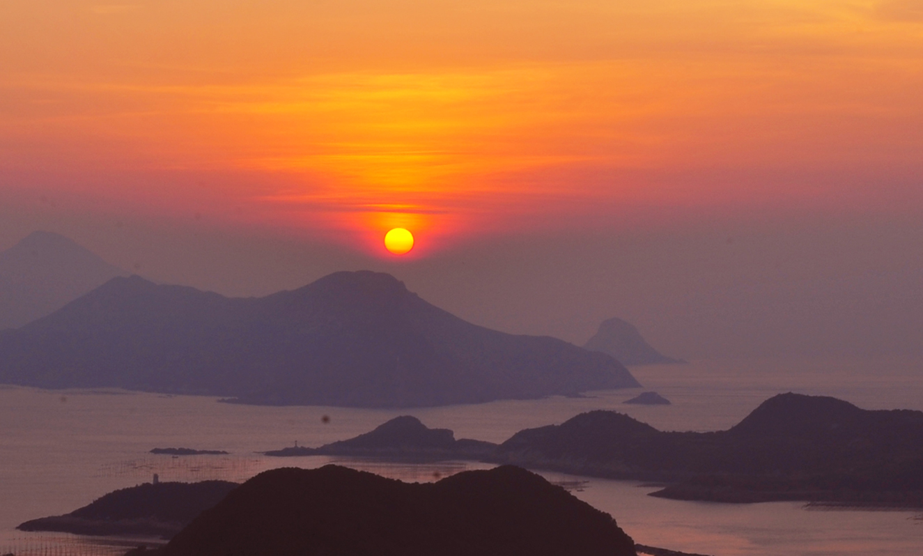 霞浦花竹日出