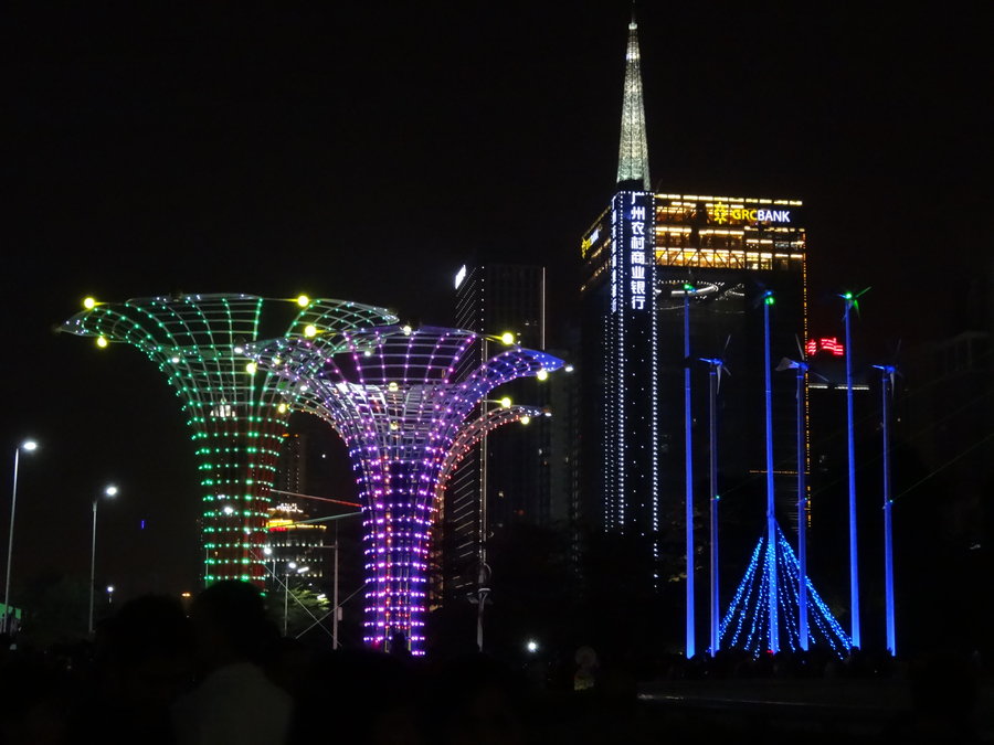 【花城广场灯光节摄影图片】广州市花城广场生活摄影