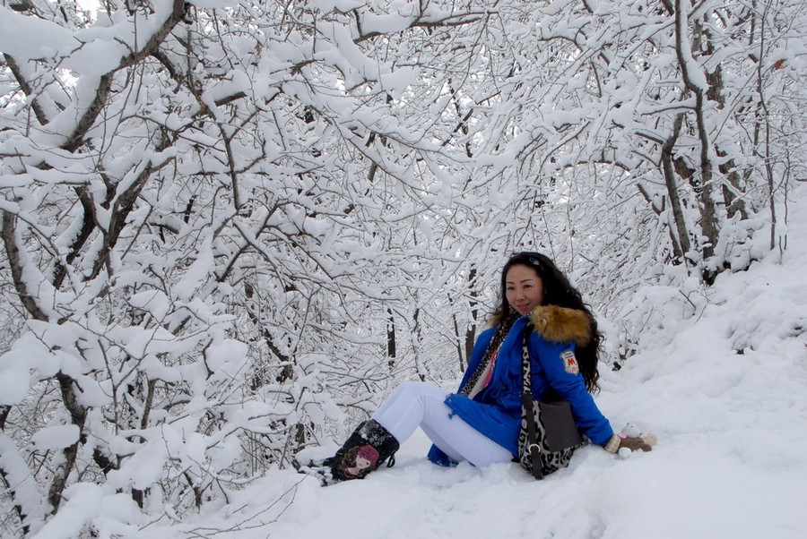 雪景人像