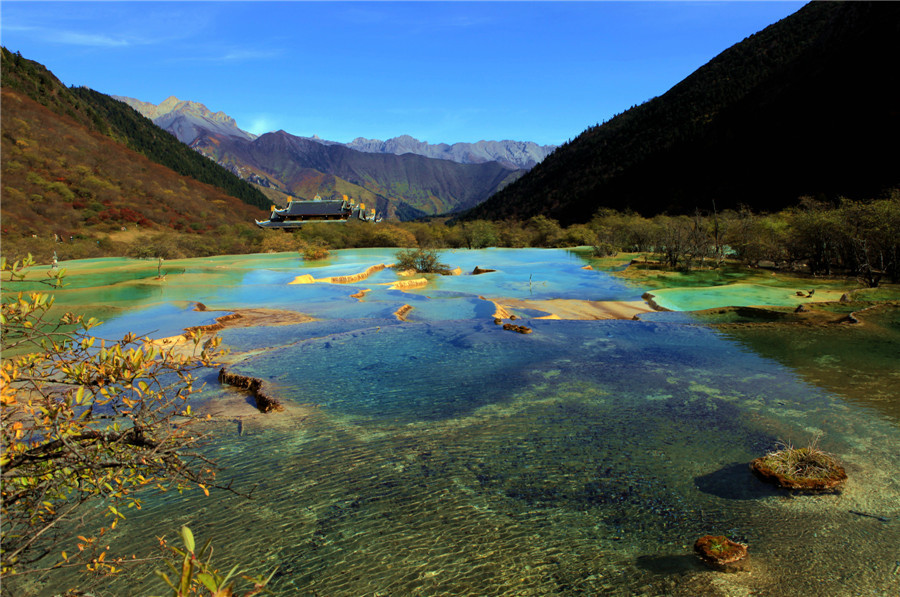 【黄龙美景摄影图片】四川阿坝九寨沟风光旅游