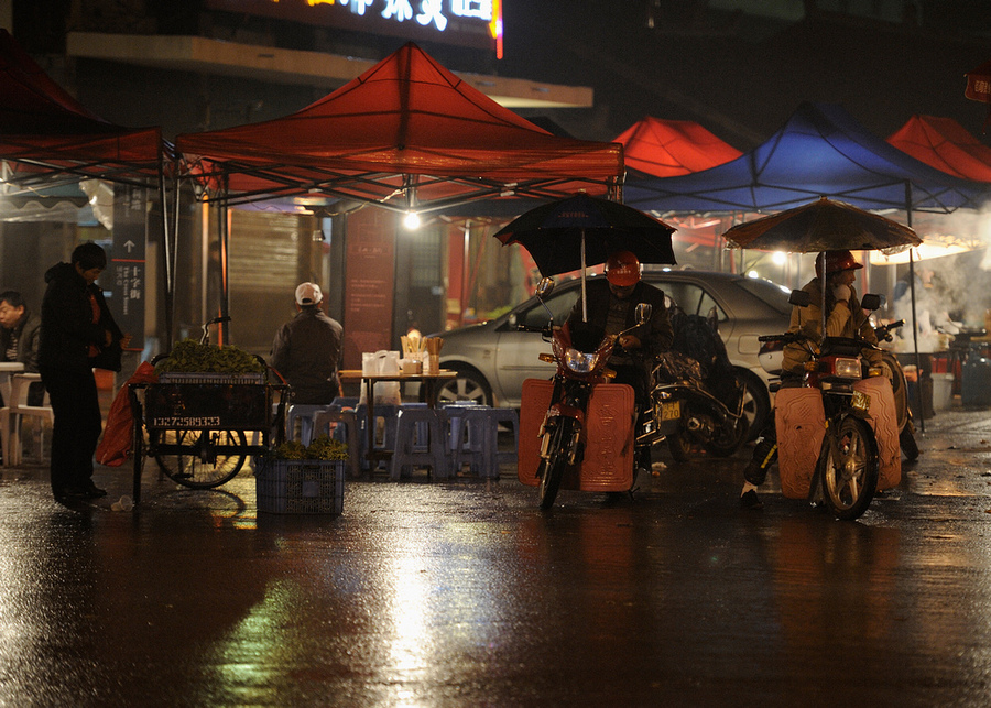 夜市上的生活