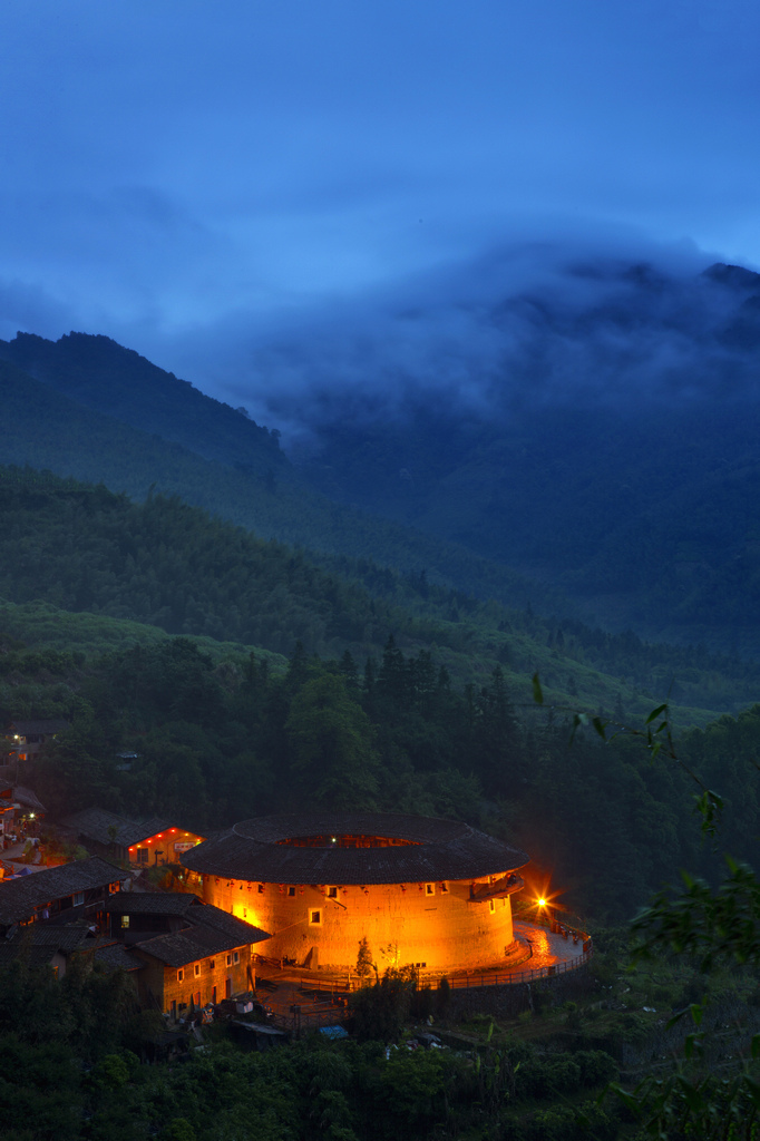 福建土楼夜景