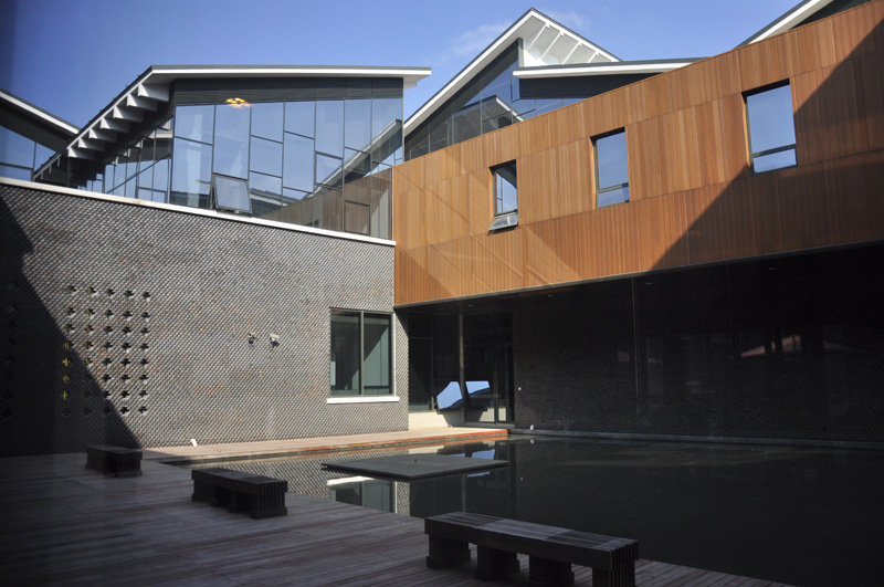 【嘉定图书馆的外立面摄影图片】.纪实摄影