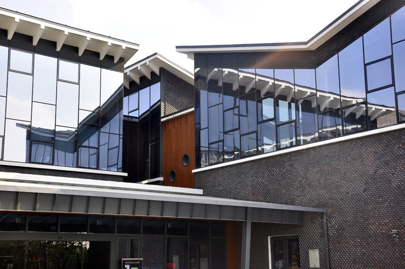 【嘉定图书馆的外立面摄影图片】.纪实摄影