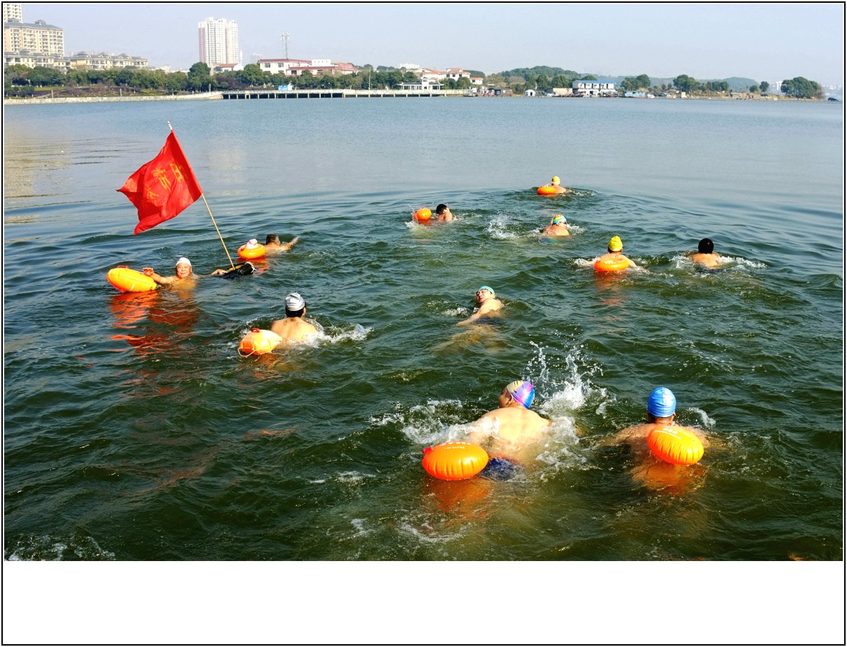 岳阳市冬泳协会2014元旦南湖冬泳活动纪实