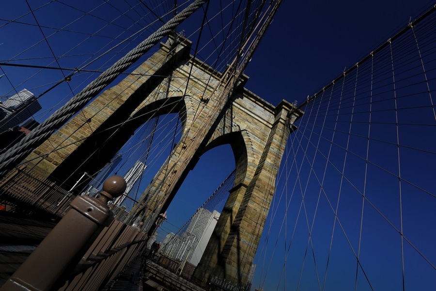 【布鲁克林大桥摄影图片】纽约风光旅游摄影