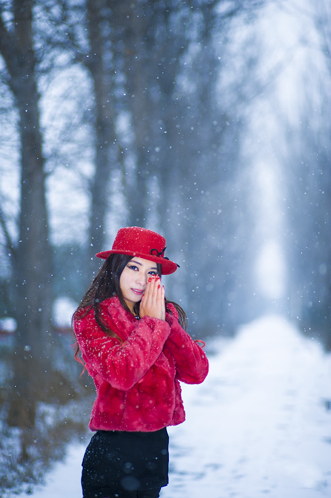 雪中倩影