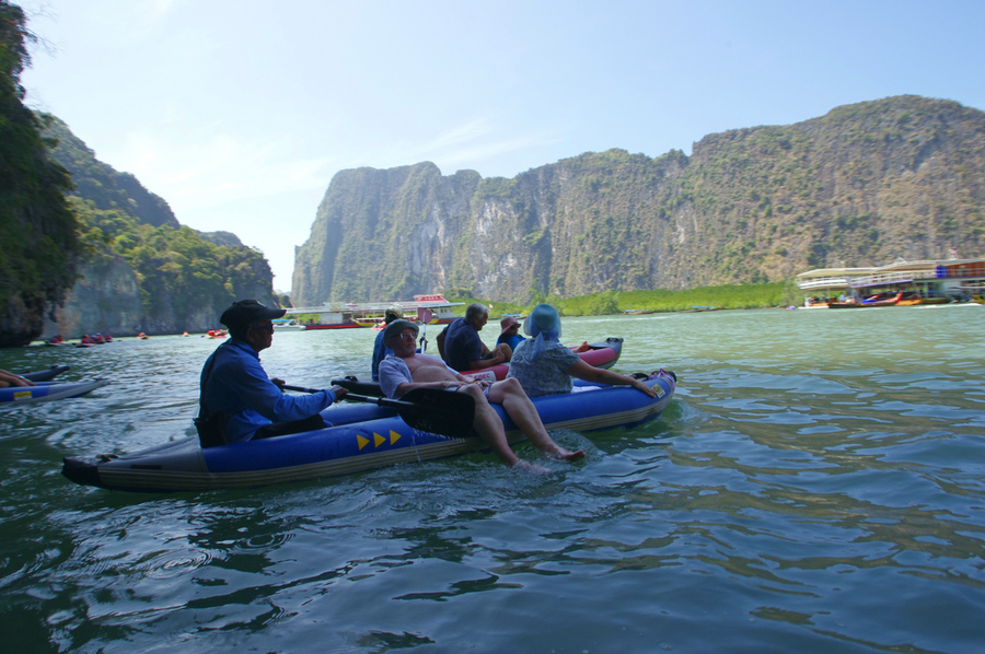 【泰国割喉岛泛舟摄影图片】泰国普吉岛风光旅