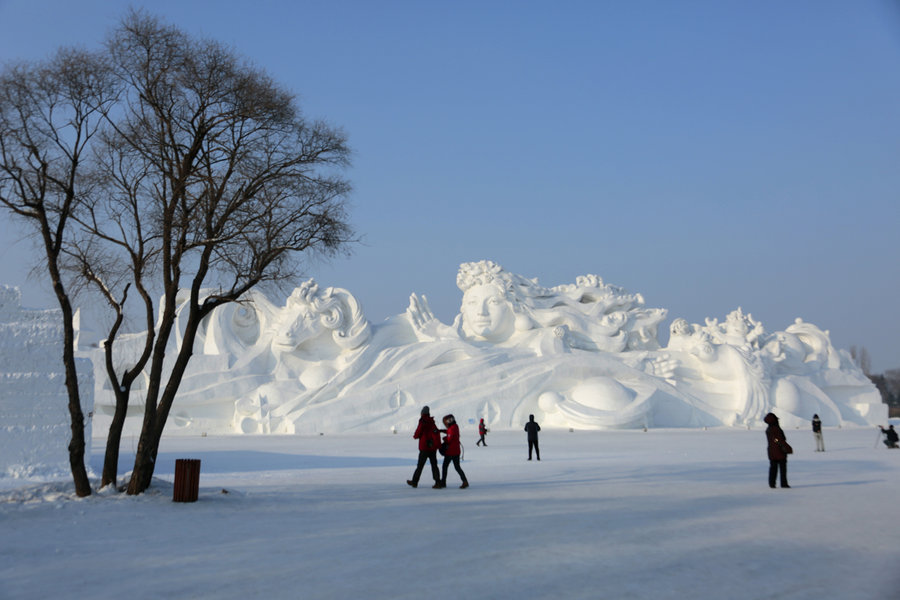 【太阳岛国际雪雕艺术博览会摄影图片】哈尔滨